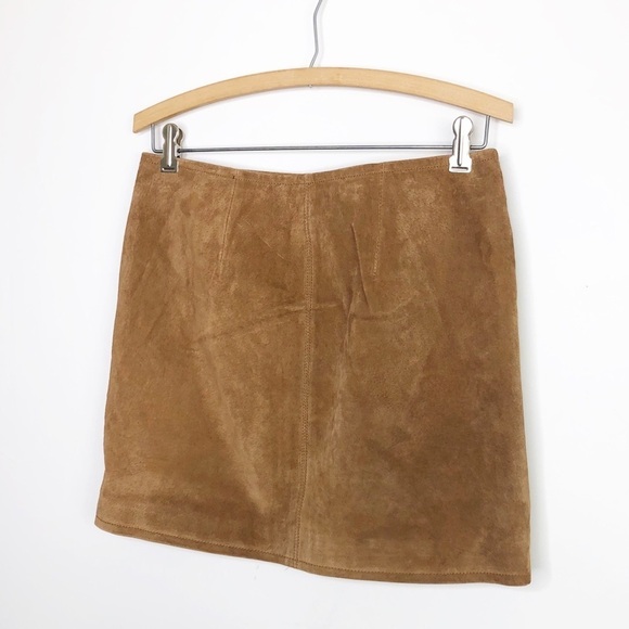 𝅺Blank NYC Brown suede zip front skirt - Picture 8 of 9